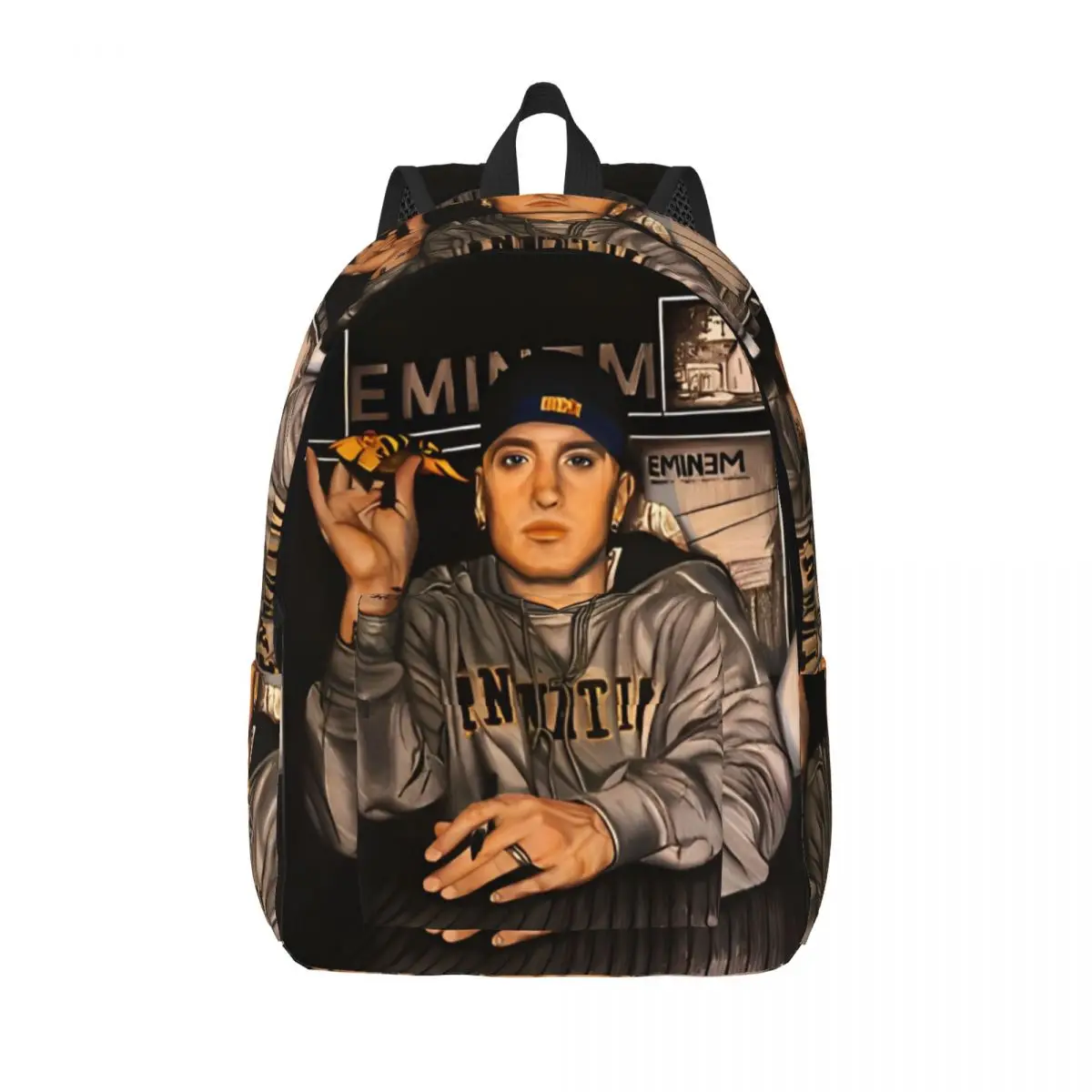 

Рюкзак Rap God Eminem для мальчиков и девочек, детский школьный рюкзак, музыкальный портрет, 8-мильный Encore, рюкзак для детского сада, сумка для начальной школы