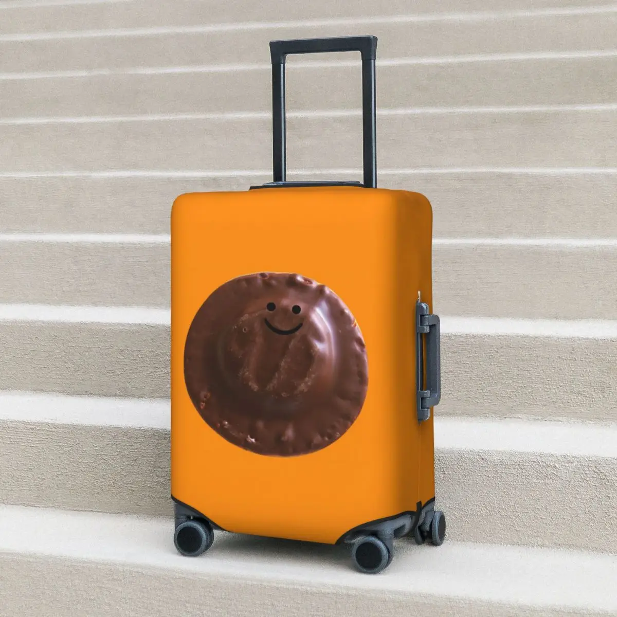 

Gerald The Jaffa Cake (большой) Защитный чехол для чемодана Эластичные защитные чехлы для дорожного багажа на 18-32 дюймов