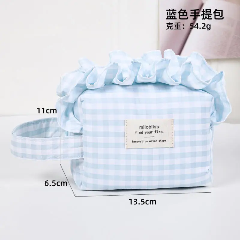 فتاة الترفيه السفر حقيبة مستحضرات تجميل محمولة اللون الإملائي منقوشة حقيبة التجميل المحمولة سعة كبيرة أكياس التخزين المنزلية للمرأة