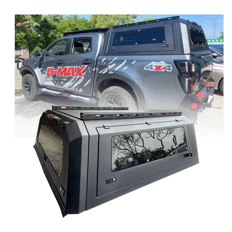 

Factory 4X4 Steel Single Dual C Pickup Truck Bed Hardtop Topper Canopy Hilux Ranger Gladiator