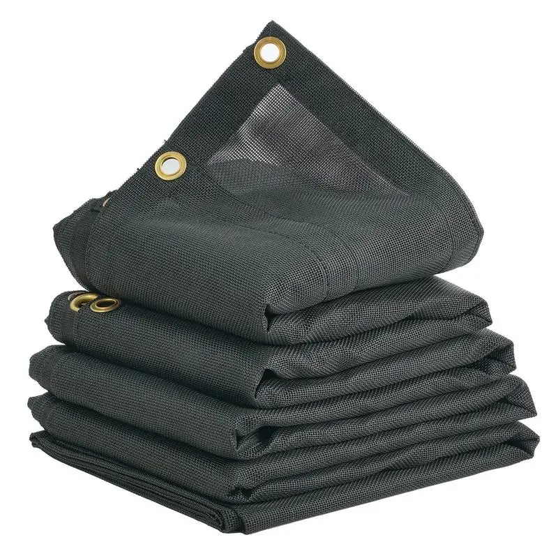 Free Shipping-PVC Coated Netting Cover 7 x 18 ft For Debris Hauling Waste Transport Gravel Delivery, 5.5 Inch 18oz Double Pocket Brass Grommets Reinforced Double Needle Stitch Webbing Manual Electric Dump Truck System Accessory