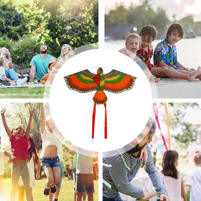 ขนาดใหญ่Eagle Kites Flying Bird Kitesเด็กของขวัญFamily Trips Interactiveของเล่นชายหาดฟาร์มสวนกีฬากลางแจ้งของเล่นDIY