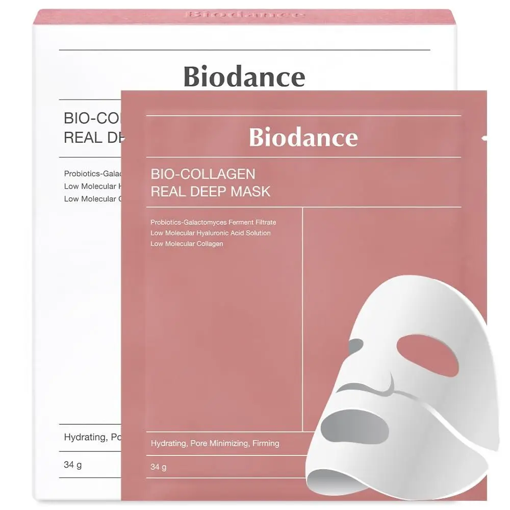 Soothing Bio-Collagen Real Deep Mask Nourishing Moisturizing Cera-nol Mask Elasticity Improvement Pore Minimizing