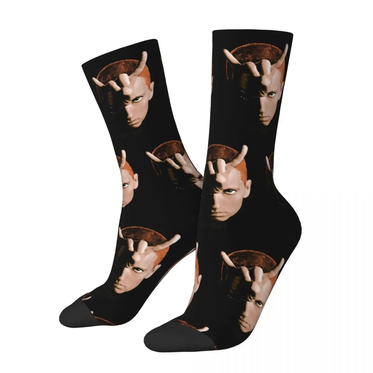 

Eminem Old School Rapper Hip Hop Design Theme All Season Socks Merch for Male Cozy Sock