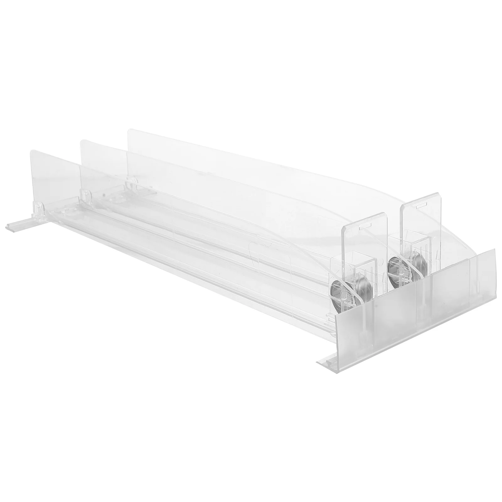 

1 set Shelf Pusher for Drinks 38cm Long Plastic Drink Tool Beverage Shelf Glide Bottle Can Organizer Storage Solution