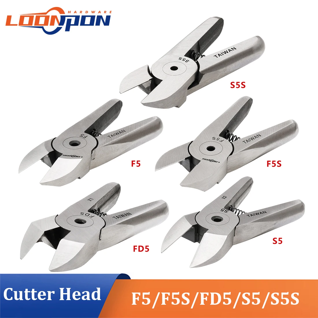 Loonpon Air Scissors Shears Cutter Head F5 F5S FD5 S5 S5S Pneumatic Crimping Pliers Tool Part for HS20 HS20M MS20 Body