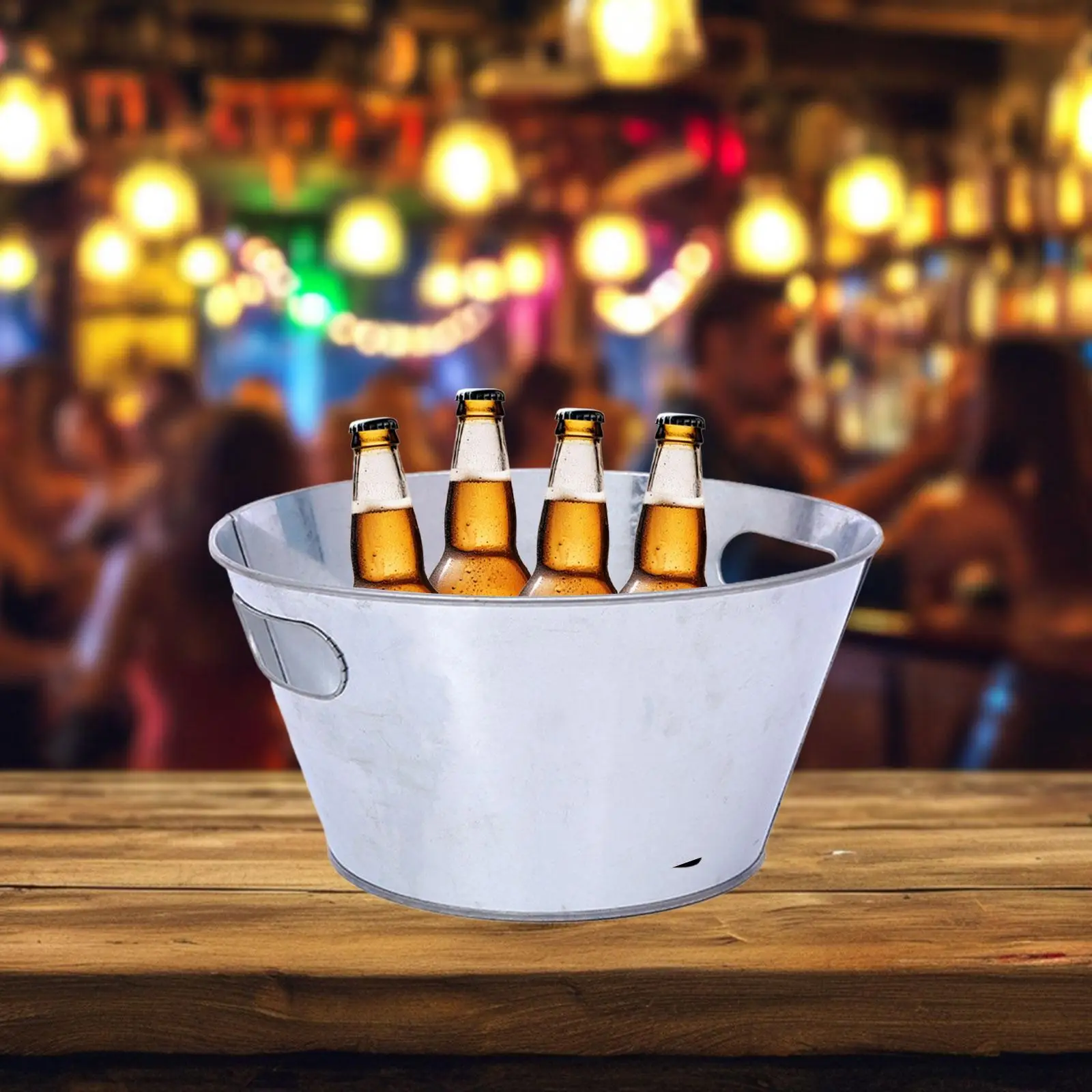 Ice Bucket Beer Champagne Iced Retro Design Decoration Chill Drink Beer Bucket for Outdoor Swim Pool Wedding Indoor Household