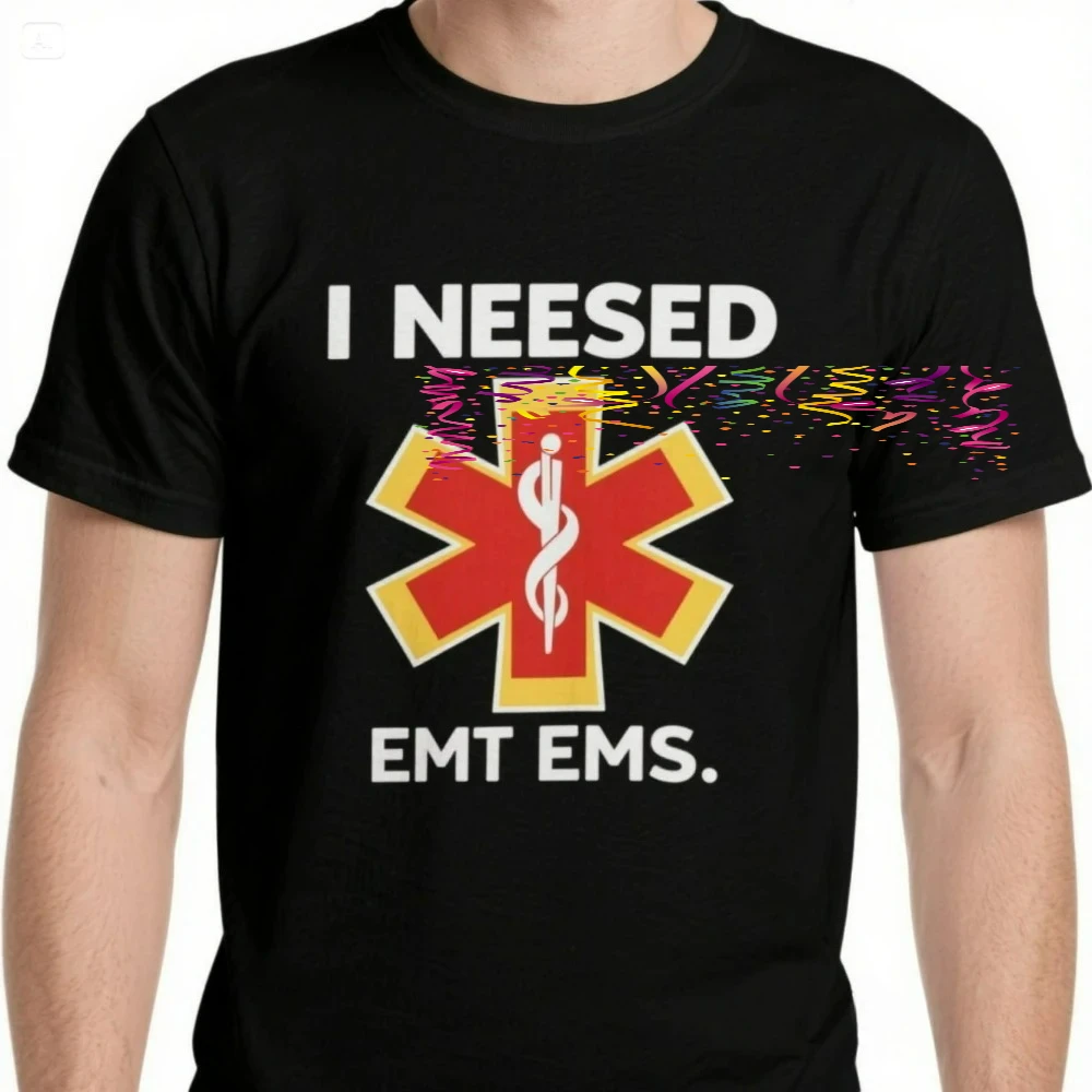 Funny Medical Paramedic Humorous Phrase EMT EMS Star of Life T Shirt. Short Sleeve 100% Cotton Casual T-shirts Loose Top S-3XL