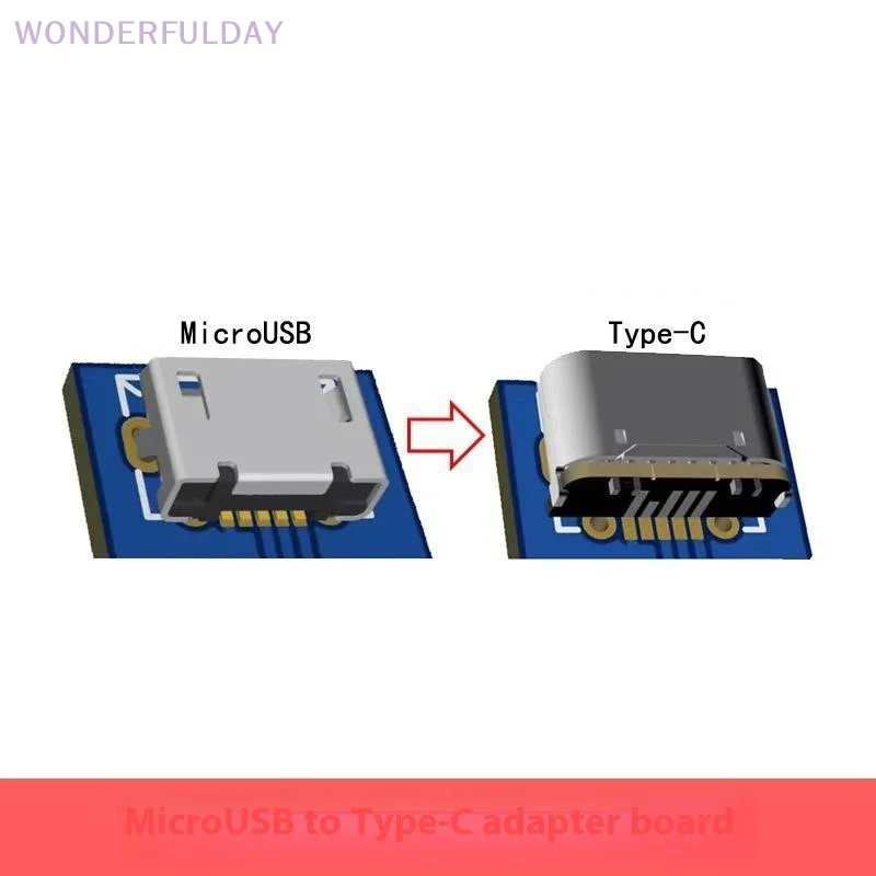 

2Pcs Charging Port For PCB Soldering DIY Repair Adapter USB Connector Type C Female Jack 5Pin SMD SMT Type-C Socket