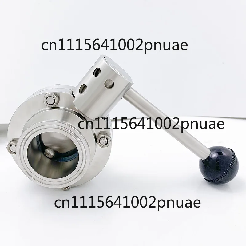 304 Sanitary Grade Quick-loading Butterfly Valve 316 Stainless Steel Clamp Valve Chuck Manual Buckle Disc Valve Clamp