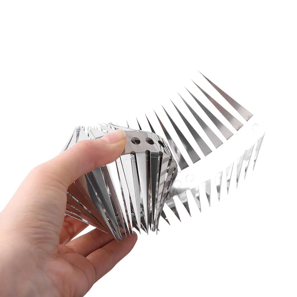 0.5/1m Stainless Steel Bird Spikes Flexible Entangle Design Squirrel Deterrent Rust-proof Bendable Anti Rat Snake Baffle Blocks