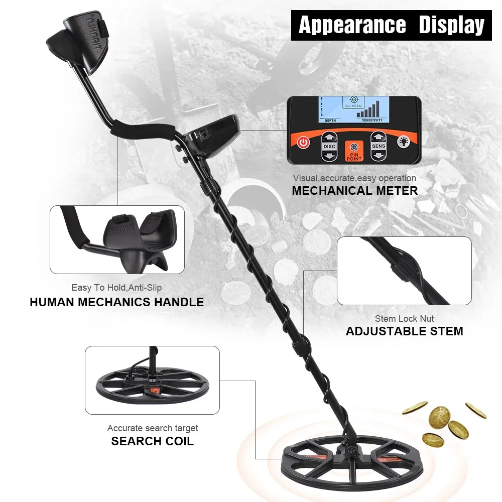 Professional Underground Metal Detector TX-960 Gold Scanner Search Finder Gold Detector with 13\