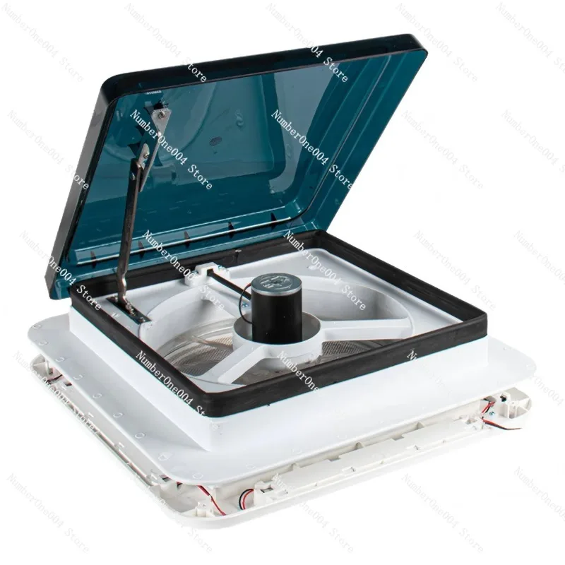 

12V Roof Ventilation Fan for Recreational Vehicles Insect-proof Rain-proof Bidirectional Intake and Exhaust Fan With LED Light