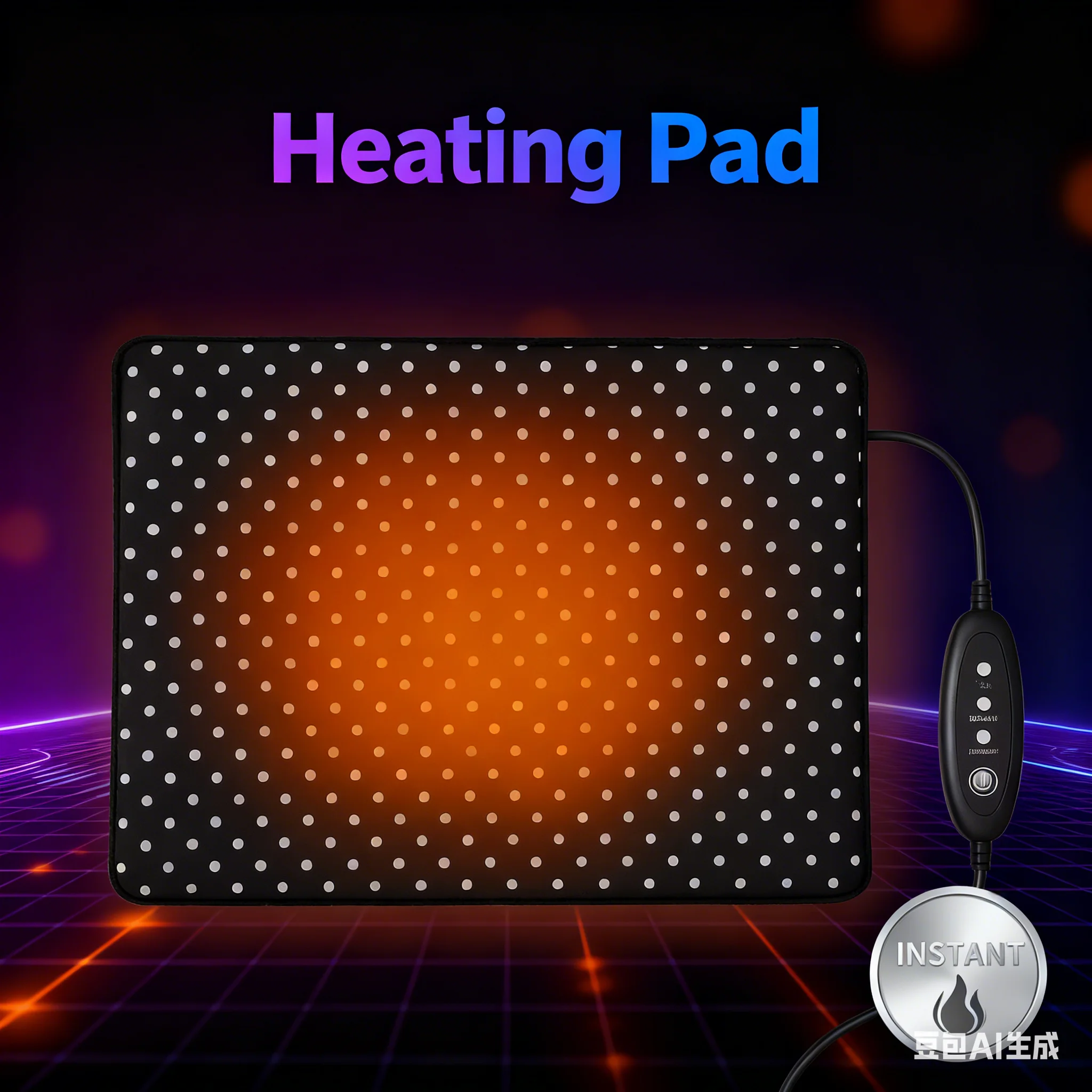 Portable USB Foldable Heating Mat, 27×37/37×47cm Fast Warmth, Ideal for Desk Car Seat Sofa Pet Beds