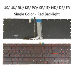 US HB UK RU KR PO SP IT ND DE FR Red Backlit Gaming Keyboard For MSI GL62MVR GV72VR GL65 GL75 GF75 MS-16J9 16JB 16JD 16JE Laptop