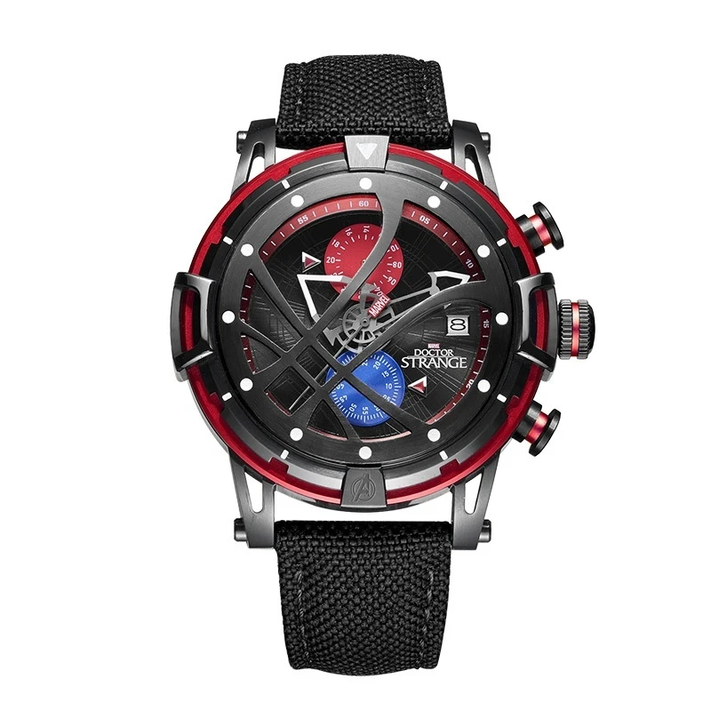 Iron Man Mechanical Multi-Functional Watch Men Waterproof Quartz Watch Trend Casual Multi-Functional Men Watch Holiday Gift