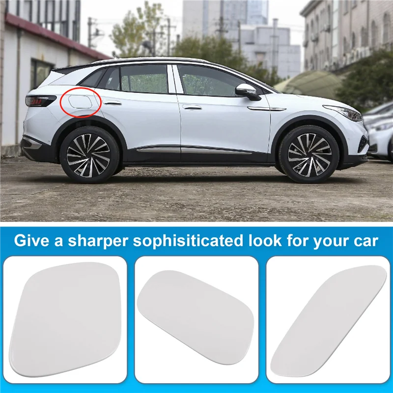 غطاء منفذ شحن فائق لسيارة VW ID4 ID.4 غطاء خزان الوقود كروز غطاء غطاء جاك الشحن الخارجي 11G809909 #4