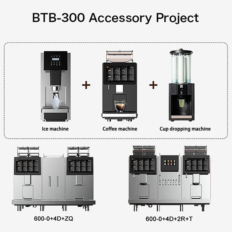#BTB Commerical Automatic Coffee Machine Produce 300 Cups Per Day Pure Espresso Large Capacity Bean tank