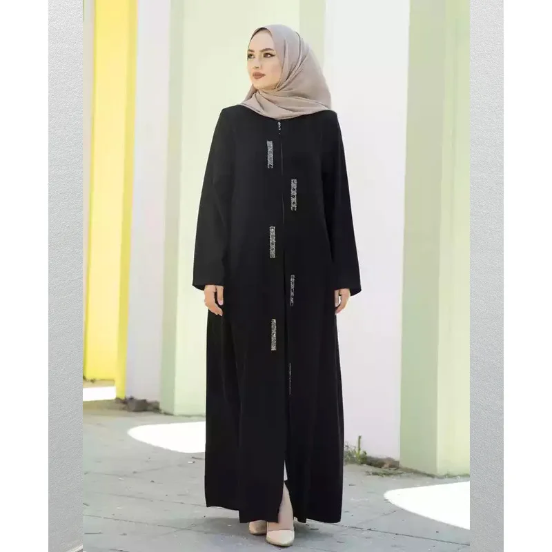 Muslim Open Abaya Dress for Women, Cardigan Robe, Open Abaya, Islamic Clothing, Ramadan Indian, Middle East, Dubai, Turkey