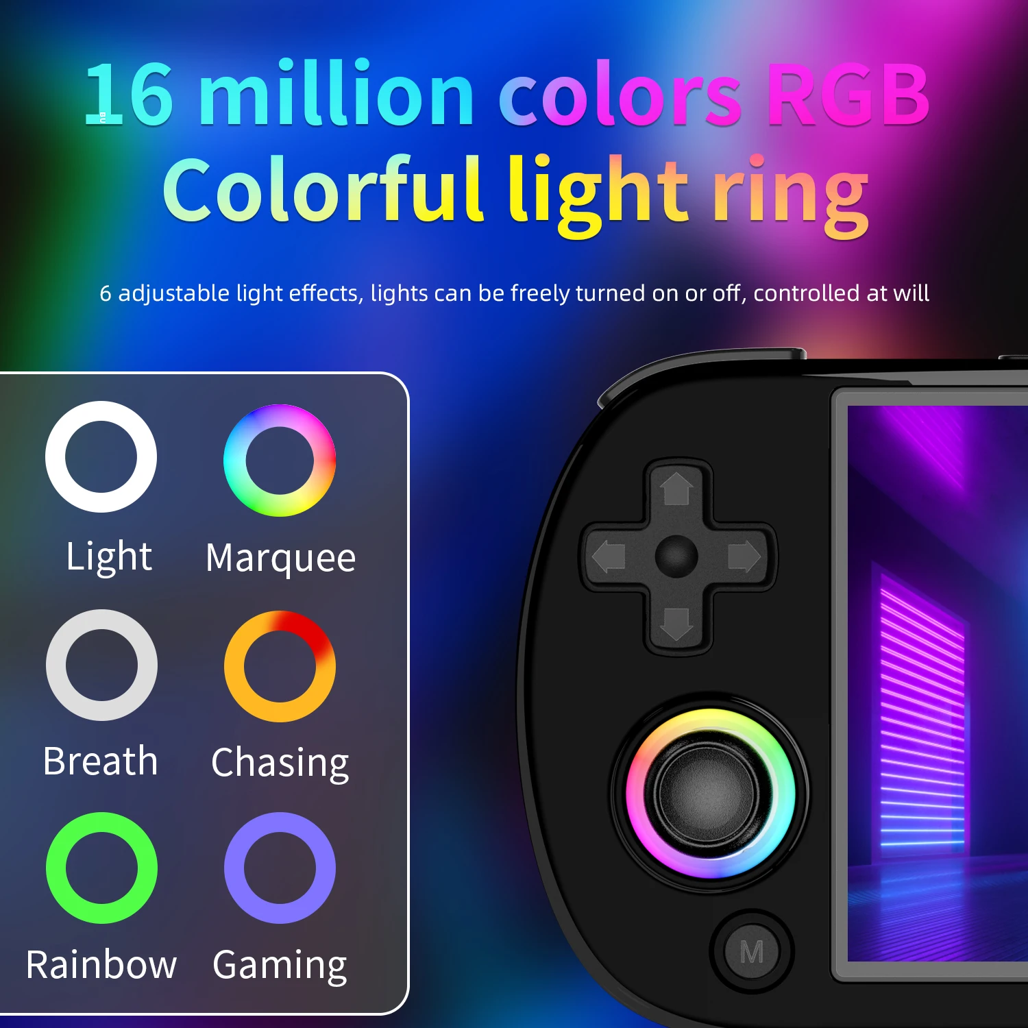 ANBERNIC RG40XX H Handheld Games Console 4.0" IPS Screen Linux 64-bit Multicolor LED Lights Retro Gaming Console Over 5000 Games image 8