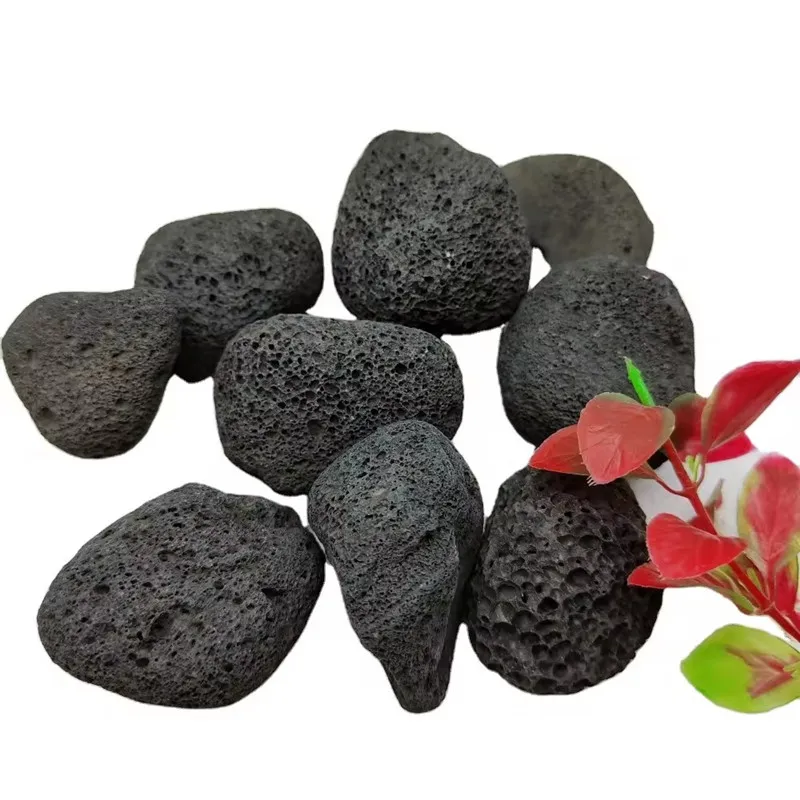 Natural Porous Volcanic Lava Rock Pumice Stone Black Lava Rocks Prices for Plants Hydroponic Culture