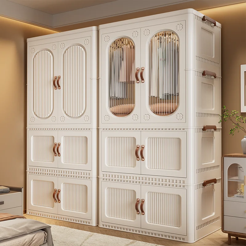 

Jeans European Wardrobe White Detachable Clothes Foldable Wardrobe Display Cabinets Schrank Schlafzimmer Home Accessories