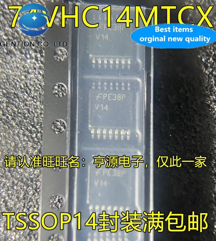 

20pcs 100% orginal new 74VHC14MTC 74VHC14 74VHC14MTCX Silkscreen V14 TSSOP14 Chip