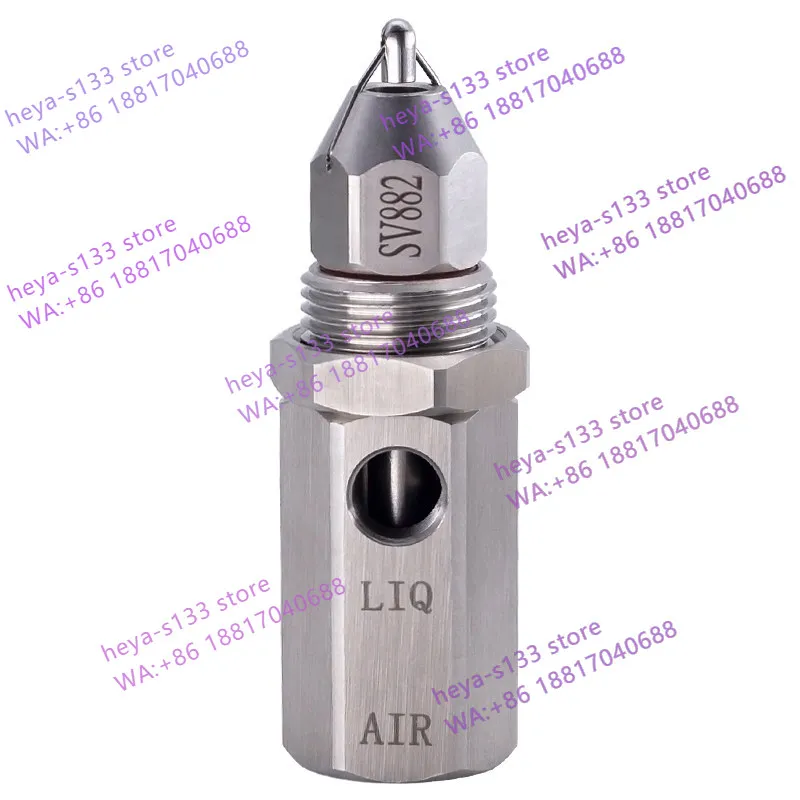 1PCS, VS980/882 stainless steel air atomizing nozzle, general purpose nozzle for dry mist humidification