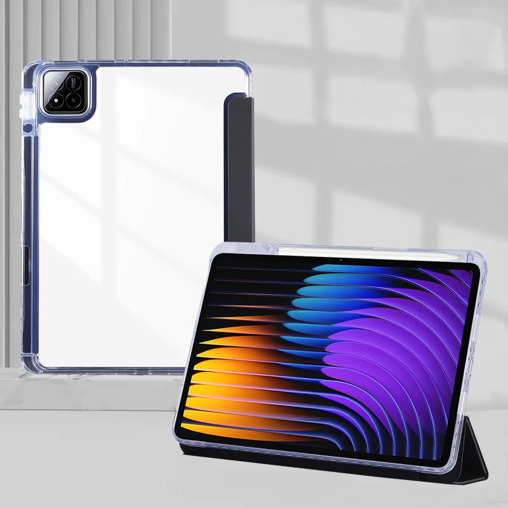 For xiaomi 7/xiaomi 7 pro/xiaomi8/8pro 11.2inch tablet cases smart case automatically puts the device to sleep and wakes it up.