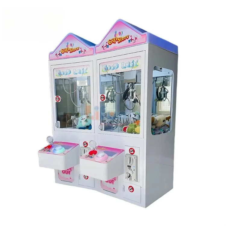 J02 Mini Tabletop Arcade Game Machine Small Claw Crane for Candy Dolls for Events and Entertainment Made of Durable Iron