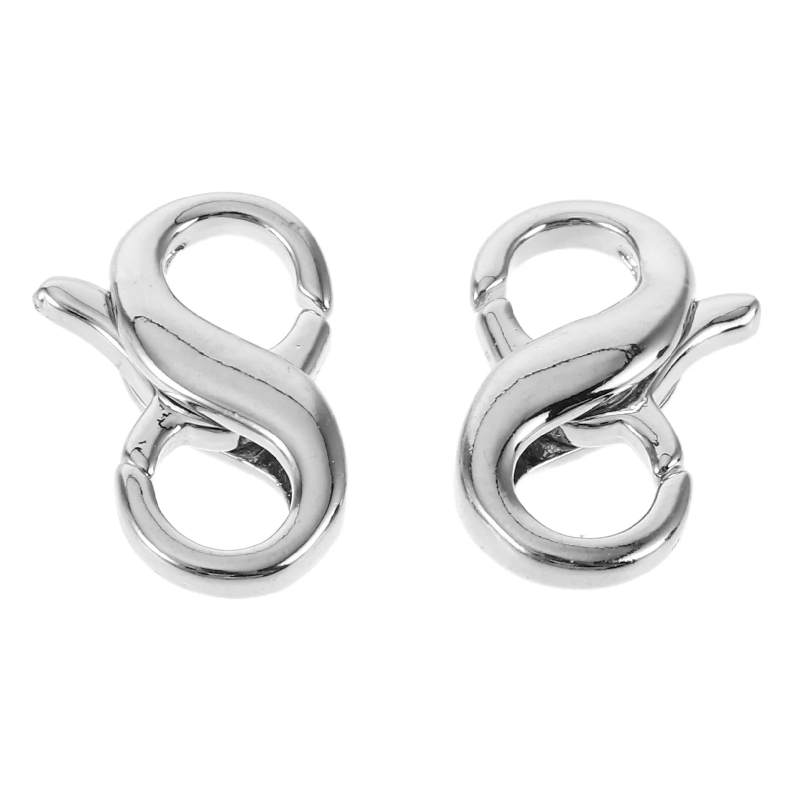 

2pcs 8 Double Lobster Clasps For Bracelet Connectors Clasp Jewelry Making Supplies Necklace Charm Holder Metal Closure Diy