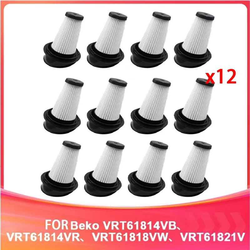 

B90B-12Pcs Фильтр, совместимый с Beko VRT61814VB, VRT61814VR, VRT61818VW, VRT61821V / Grundig VCH9929, VCH9929L/VCH9930