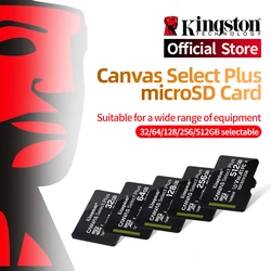 Kingston-Micro SD, karta pamięci klasy 10 128GB 32GB 64GB 256GB 16 G, sD/TF Flash ,8G 512 G, Mikro SD do telefonów