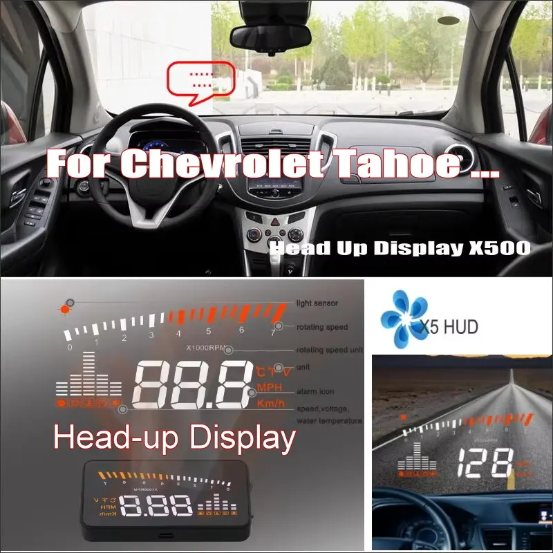 

Car HUD Head Up Display For Chevrolet Tahoe Tracker Trax Traverse 2001-2026 Auto Accessories Driving Screen Projector Windshield
