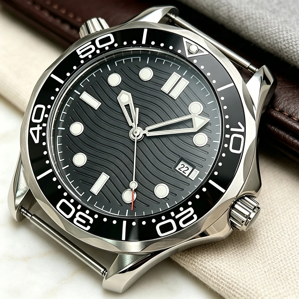 2025 Men's Watch Miyota 8215/ST1612 Mechanical Watch Ceramic Bezel Black Dial - No Strap Included Suitable for 20MM Wide