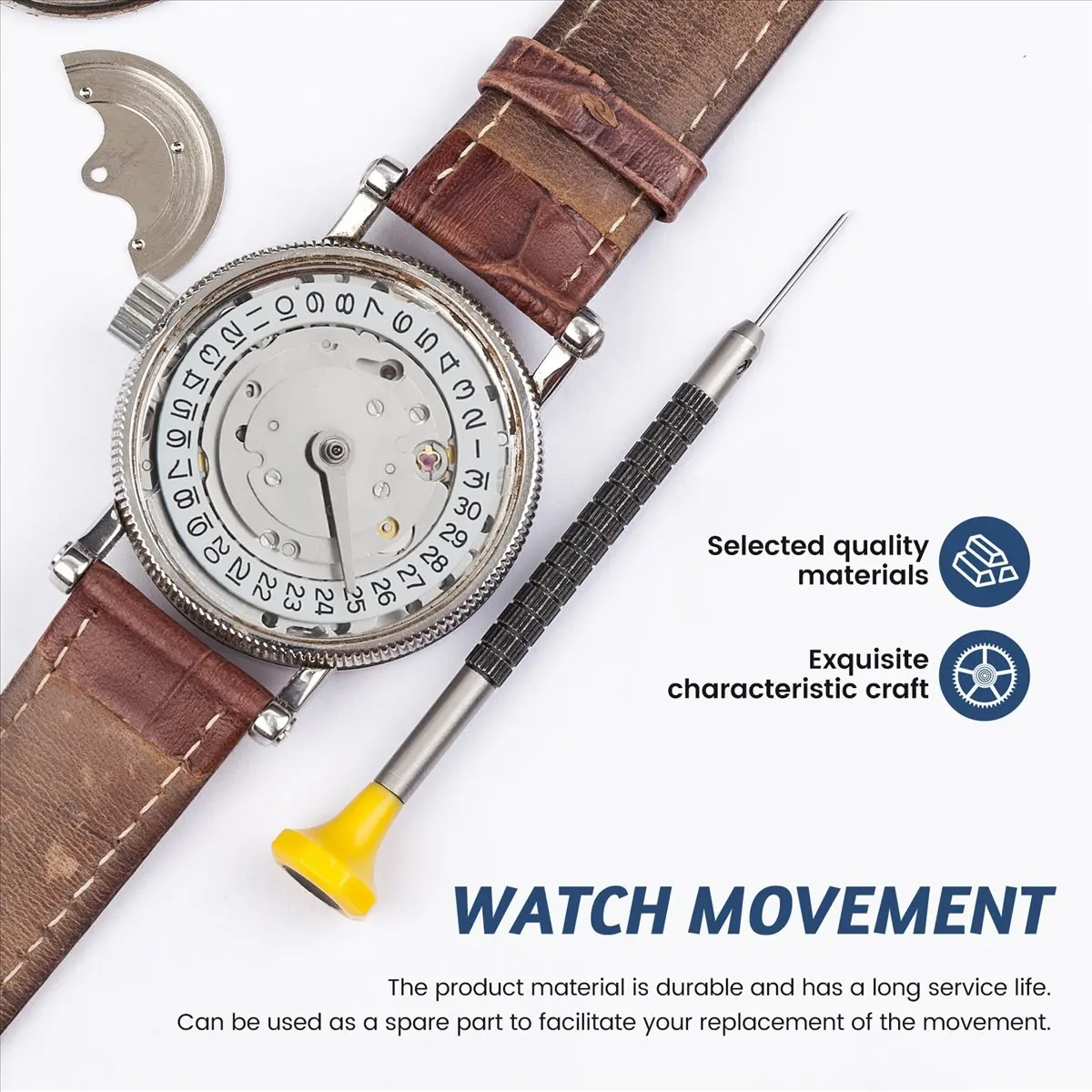 【STABLE QUALITY】2813 Automatic Mechanical GMT Four-Hand Movement, Hour Hand Can Be Adjusted Independently, Watch Accessories
