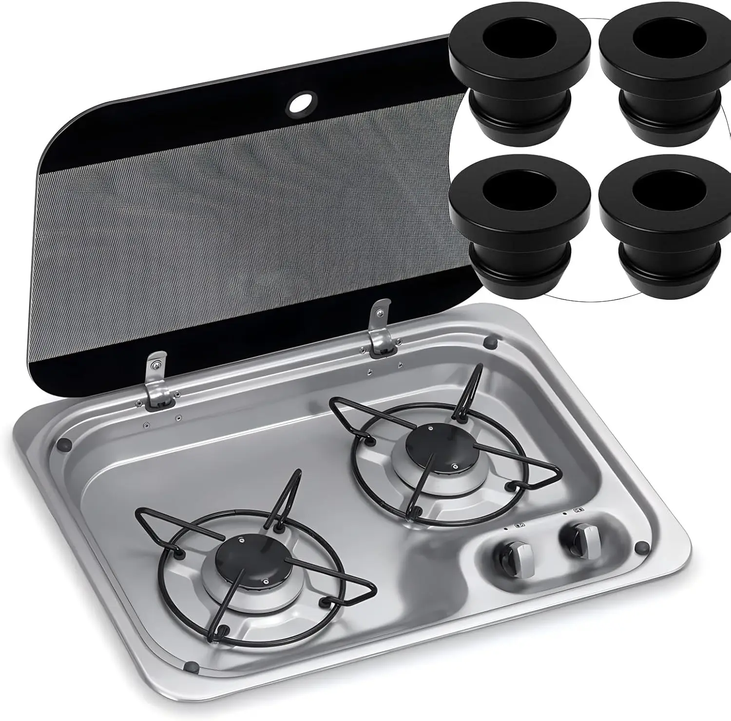 

16PCS/set RV Stoves Rubber Plug Grommet Sleeve Pan Hob For Motorhome Caravan Camper 44990000122 Van Camper Trailer Accessories