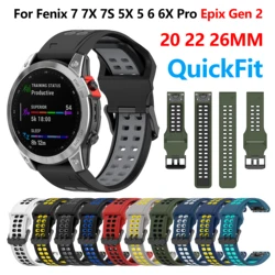 QuickFit 20 22 26mm band voor Garmin Fenix 7X7 7S 6 6X Pro 5X 5 5S Plus 3HR D2 MK1 MK2 Epix Pro MARQ Gen 2 S70 945 965 armband