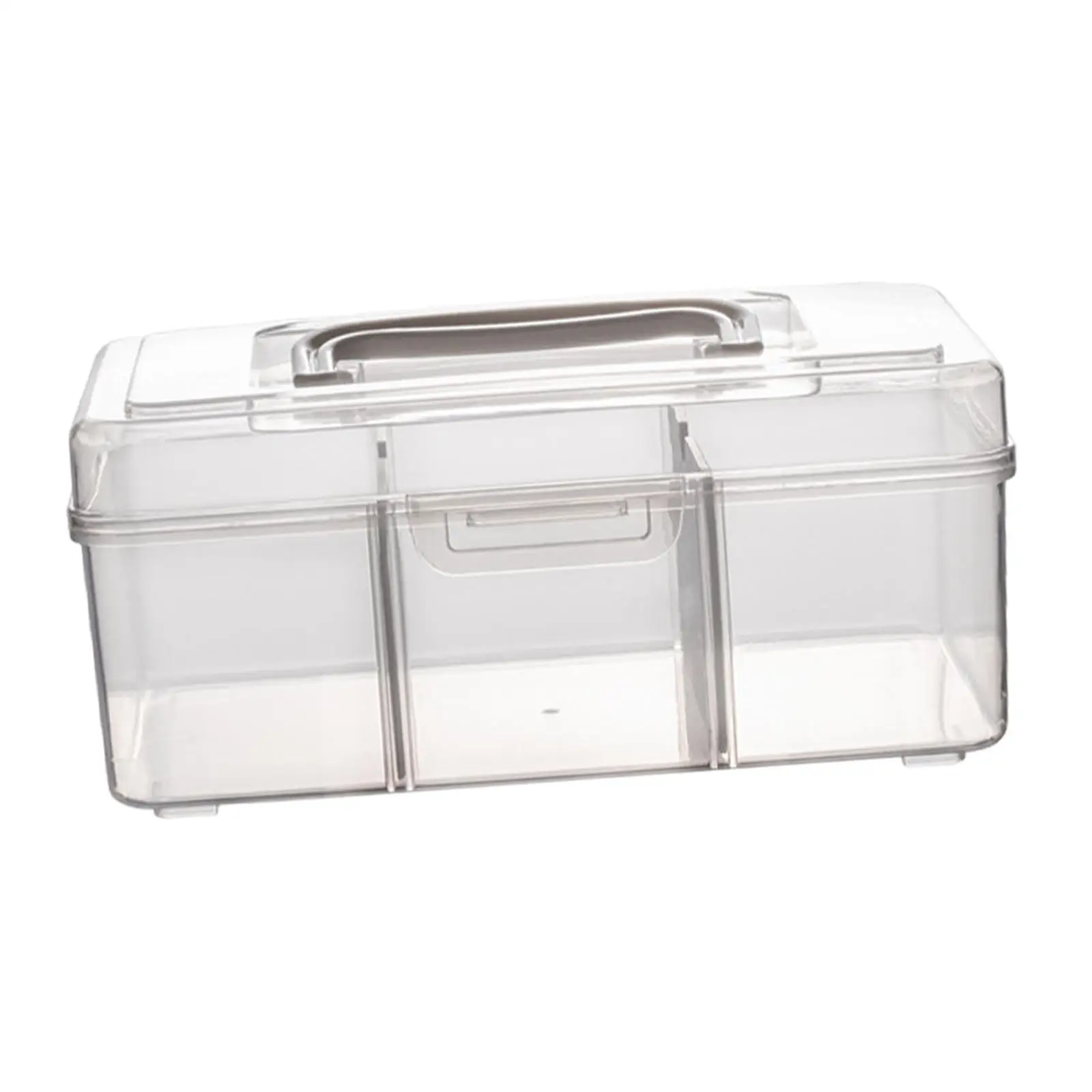 Medication Box Dustproof Medication Storage Organizer for Cam Desktop Travel Tall Small ze