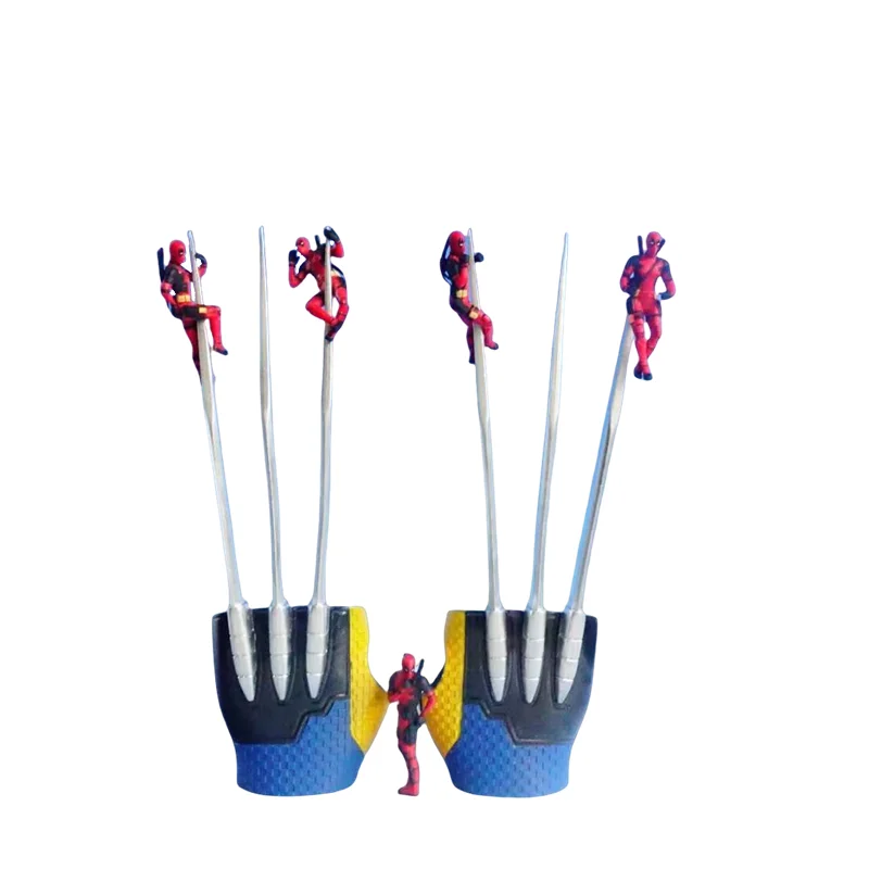 33CM X-Men Origins：Wolverine Claw Glove Movie style toy Deadpool Figurine Model Kids Collectible Toys