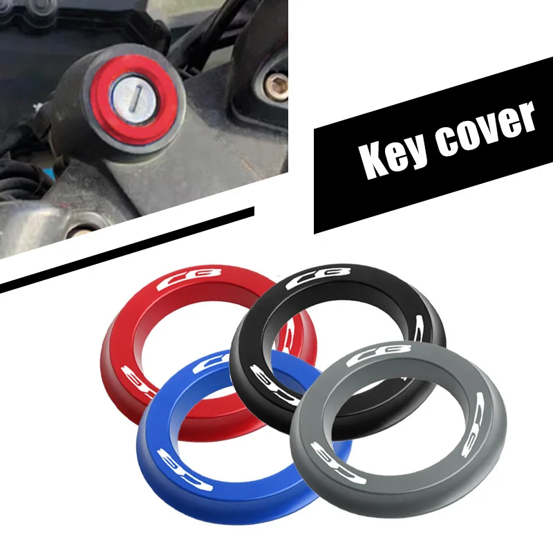 Motorcycle Key Switch Ring For CB125R CB150R CB190R CB250R CB300R CB400 CB500X CB500R CB650F CB1100 Key Hole Cover Keyhole Cover