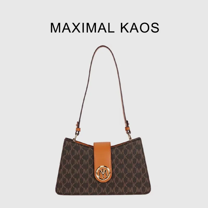 

MAXIMAL KAOS Light Luxury Versatile Underarm Bag Letter Pattern Single Shoulder Crossbody Bag Women's Bag