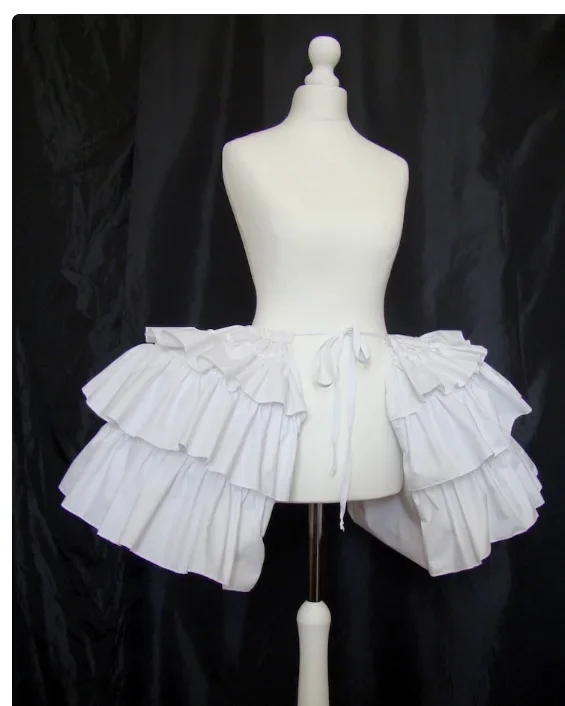 

Cross-Border Rococo Bilateral Oval Ruffled Crinoline Fishbone Short Crinoline Wholesale Lolita Slip Dress Pettiskirt