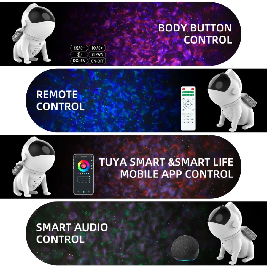 

Space Dog Star Light Bluetooth Version White Beauty Gauge
