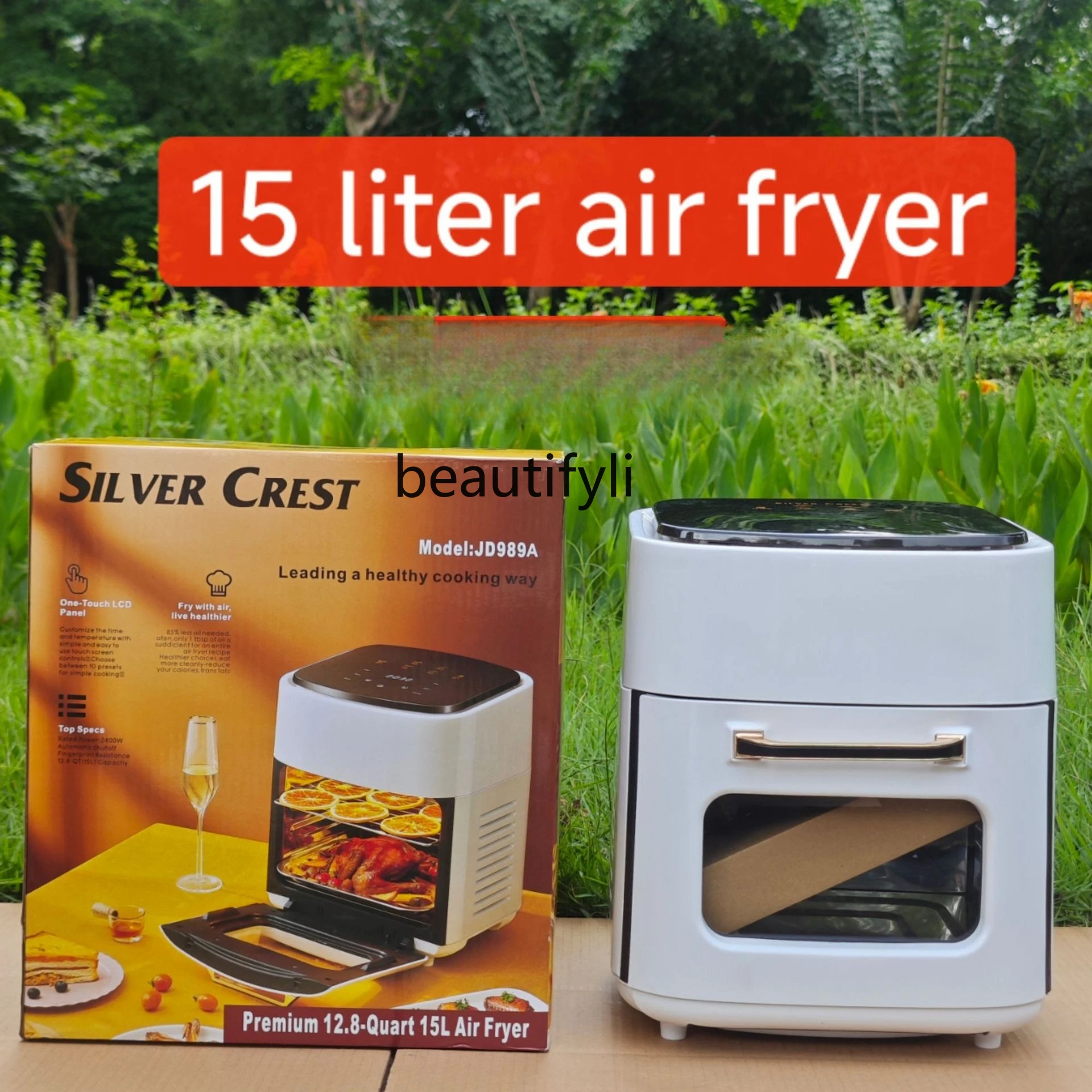 Multifunctional smart touch screen oven large capacity air fryer electric fryer French fries machine