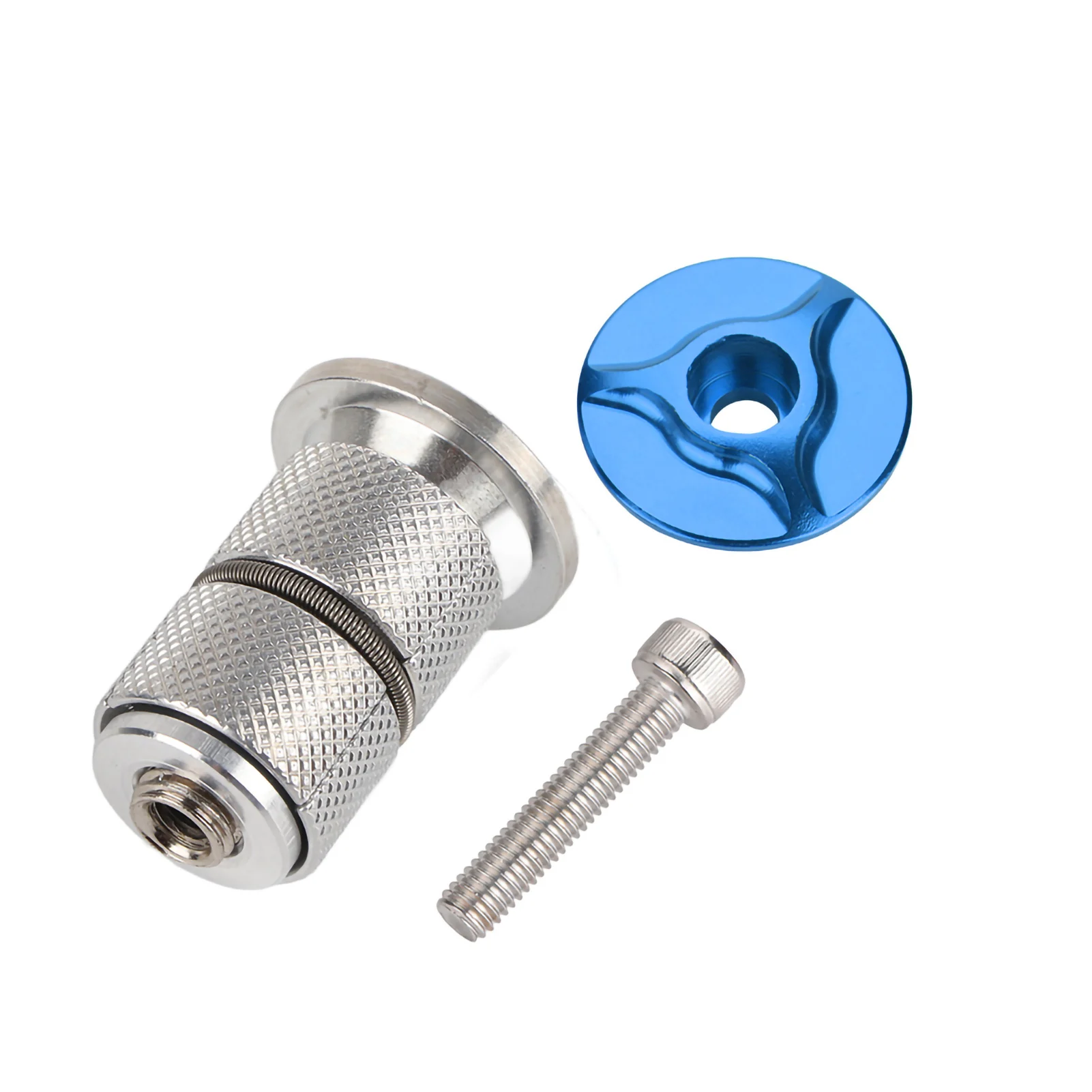 1/1.25 inch fietsvork-expander, fietsstuurpen-headset, aluminiumlegering stuurpen-headset, topdop, fietsvork-expander bung