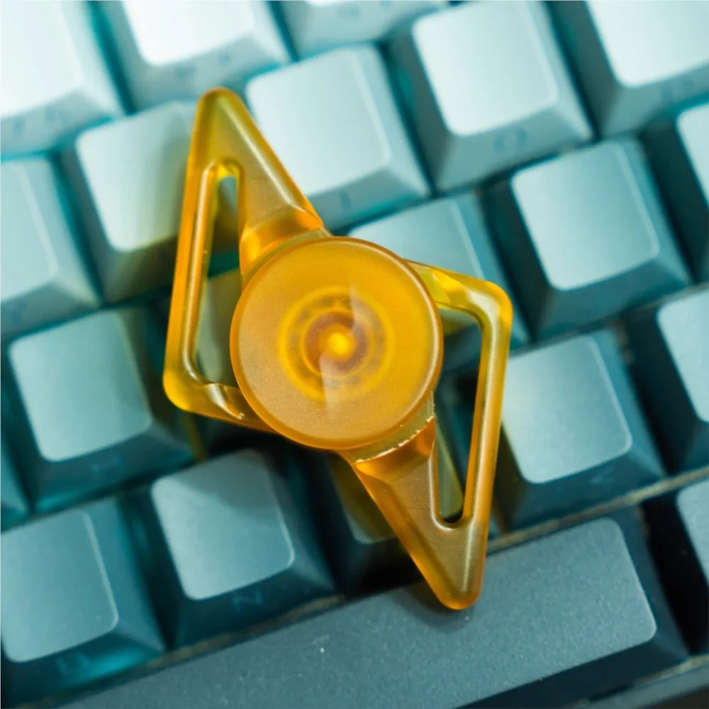 FOX.EDC Aoshine Fidget Spinner à deux lames, jouets Anti-stress, jouets sensoriels pour adultes, Spinners Fidgeting, gyroscope en acier inoxydable