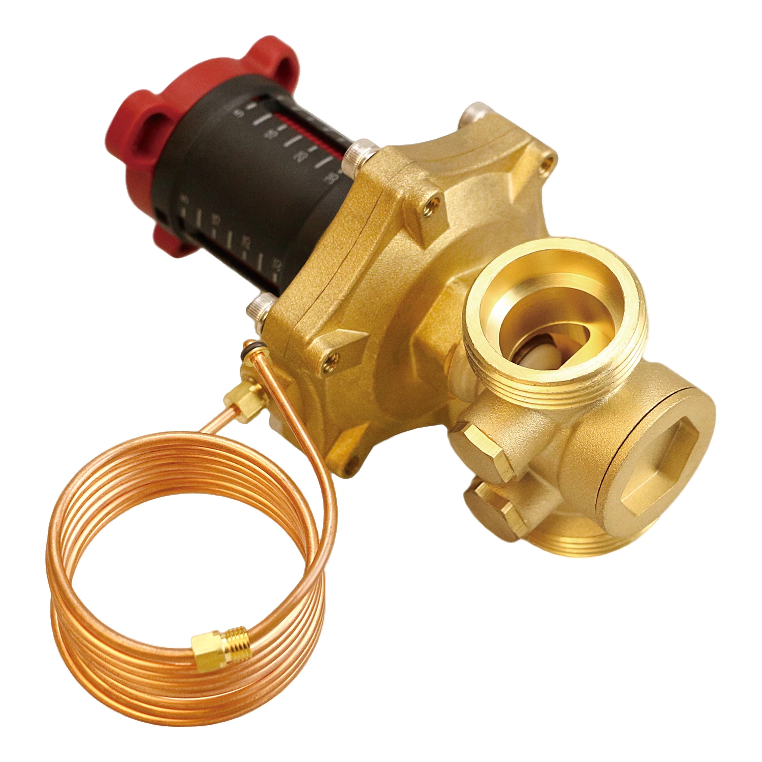 ATV&UTVCE Certified Brass Balance Valve for HVAC Pipelines Manual Control Differential Pressure Control Customizable OEM Safe fo