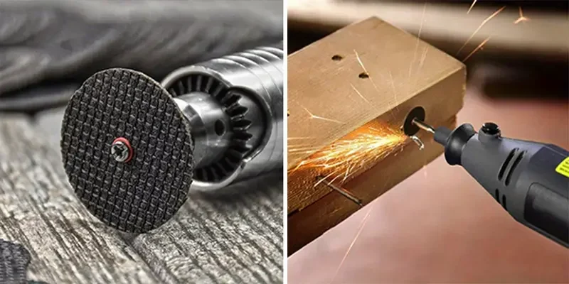 Trennscheiben für Dremel-Rotationswerkzeug, 3 verschiedene Sägeblätter, zum Schneiden von Holz/Metall/Kunststoff/Glas/Stein und zum Selbermachen – Detail 4