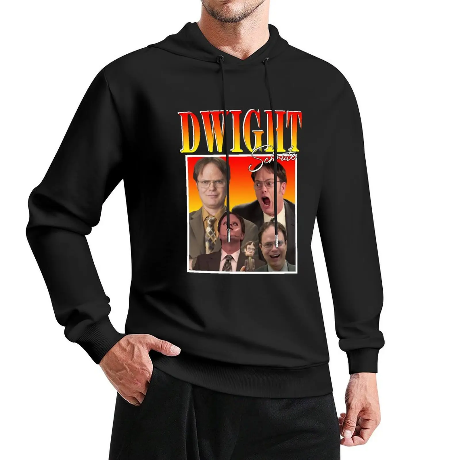 

Пуловер с капюшоном Dwight Schrute, мужское пальто, мужская одежда, мужская одежда, пуловеры с капюшоном в японском стиле
